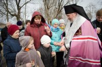 Освящение куполов и крестов в д. Рогинь Освящение куполов и крестов в д. Рогинь