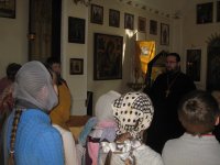 ПОКОЛЮБИЧИ. Встреча настоятеля храма протоиерея Александра Алехновича с учащимися средней школы д.Поколюбичи