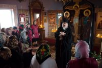 Преосвященнейший Стефан, совершил Пассию с чтением акафиста страстям Христовым