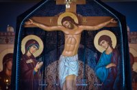 Преосвященнейший Стефан, совершил Пассию с чтением акафиста страстям Христовым