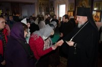 Преосвященнейший Стефан, совершил Пассию с чтением акафиста страстям Христовым