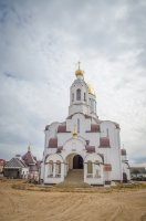 Преосвященный Стефан совершил рабочие визиты в строящиеся храмы Рогачёвского округа