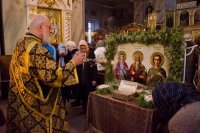 Преосвященнейший Стефан совершил утреню с чтением Великого канона