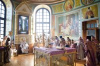 Божественная литургия Преждеосвященных Даров в день памяти Алексия, человека Божиего