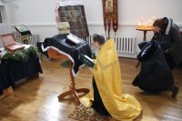 В храм вмц. Варвары аг. Боровики был доставлен ковчег с частицами мощей семи святых