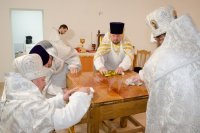 Освящение криптового храма в приходе храма святителя Кирилла Туровского г.Светлогорска.