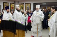 Освящение криптового храма в приходе храма святителя Кирилла Туровского г.Светлогорска.