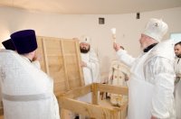 Освящение криптового храма в приходе храма святителя Кирилла Туровского г.Светлогорска.