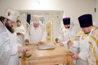 Освящение криптового храма в приходе храма святителя Кирилла Туровского г.Светлогорска.