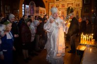 Всенощное бдение в канун Собора Архангела Гавриила и Лазаревой Субботы