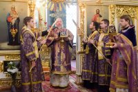 Божественная литургия в Великий Четверток, воспоминание Тайной Вечери