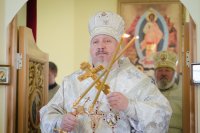 Преосвященнейший Стефан совершил чин освещения престола и храма вмч. Дмитрия Солунского