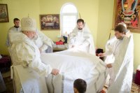 Преосвященнейший Стефан совершил чин освещения престола и храма вмч. Дмитрия Солунского