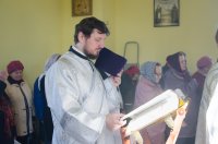 Преосвященнейший Стефан совершил чин освещения престола и храма вмч. Дмитрия Солунского