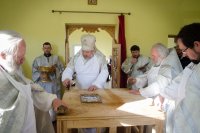 Преосвященнейший Стефан совершил чин освещения престола и храма вмч. Дмитрия Солунского