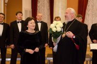 Преосвященный Стефан посетил Пасхальный концерт камерного хора Гомельской областной филармонии