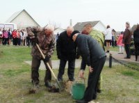 ДОБРУШ.Митинг у мемориального знака жертвам Чернобыля  в городе Добруше 