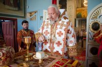 Божественная литургия в день Преполовения Пятидесятницы