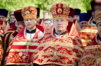 Крестный ход и Божественная литургия под открытым небом на территории бывшего Макарьевского монастыря