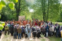 Крестный ход и Божественная литургия под открытым небом на территории бывшего Макарьевского монастыря