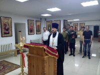 СВЕТЛОГОРСК. Встреча настоятеля храма св. Кирилла Туровского  с казаками Светлогорской полусотни