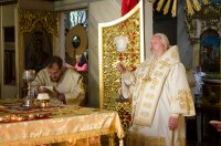 Божественная литургия в Свято-Петро-Павловском кафедральном соборе г.Гомеля