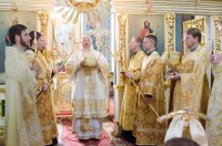 Божественная литургия в Свято-Петро-Павловском кафедральном соборе г.Гомеля