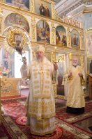 Божественная литургия в Свято-Петро-Павловском кафедральном соборе г.Гомеля