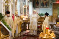 Божественная литургия в Свято-Петро-Павловском кафедральном соборе г.Гомеля