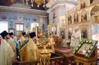 Божественная литургия в Свято-Петро-Павловском кафедральном соборе г.Гомеля