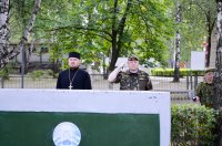 Благочинный Светлогорского округа, благословил новобранцев 5-ой отдельной роты в/ч № 5525 