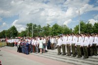 Митинг на Аллее Героев накануне дня Независимости Республики Беларусь