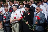 Митинг на Аллее Героев накануне дня Независимости Республики Беларусь