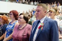 Митинг на Аллее Героев накануне дня Независимости Республики Беларусь