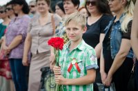 Митинг на Аллее Героев накануне дня Независимости Республики Беларусь