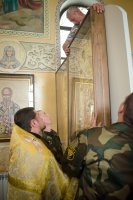 Состоялось принесение святого образа «Благовещенье Пресвятой Богородицы» со Святой Горы Афон в Преображенский храм г.Гомеля