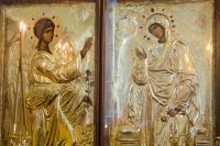 Состоялось принесение святого образа «Благовещенье Пресвятой Богородицы» со Святой Горы Афон в Преображенский храм г.Гомеля