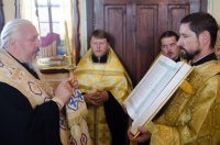 Состоялось принесение святого образа «Благовещенье Пресвятой Богородицы» со Святой Горы Афон в Преображенский храм г.Гомеля