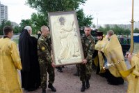 Состоялось принесение святого образа «Благовещенье Пресвятой Богородицы» со Святой Горы Афон в Преображенский храм г.Гомеля