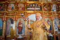 Преосвященный Стефан совершил  Божественную литургию в  храме свт. Николая Чудотворца в гп. Василевичи.