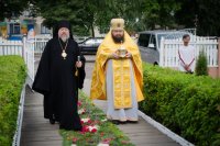 Преосвященный Стефан совершил  Божественную литургию в  храме свт. Николая Чудотворца в гп. Василевичи.