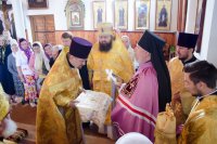 Преосвященный Стефан совершил  Божественную литургию в  храме свт. Николая Чудотворца в гп. Василевичи.