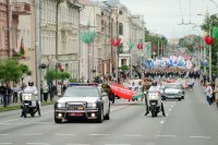 Преосвященнейший Стефан принял участие в торжественном митинге и шествии, посвященных Дню независимости Республики Беларусь