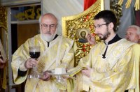Божественная литургия в день обретения мощей преподобного Максима Грека