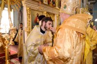 Божественная литургия в день обретения мощей преподобного Максима Грека