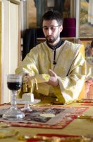 Божественная литургия в день обретения мощей преподобного Максима Грека