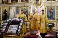 Божественная литургия в день обретения мощей преподобного Максима Грека