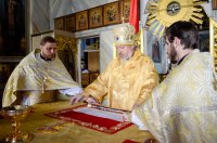 Божественная литургия в день обретения мощей преподобного Максима Грека