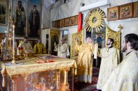 Божественная литургия в день обретения мощей преподобного Максима Грека