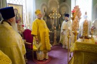 Преосвященный Стефан возглавил Божественную литургию в пределе Казанской иконы Божией Матери